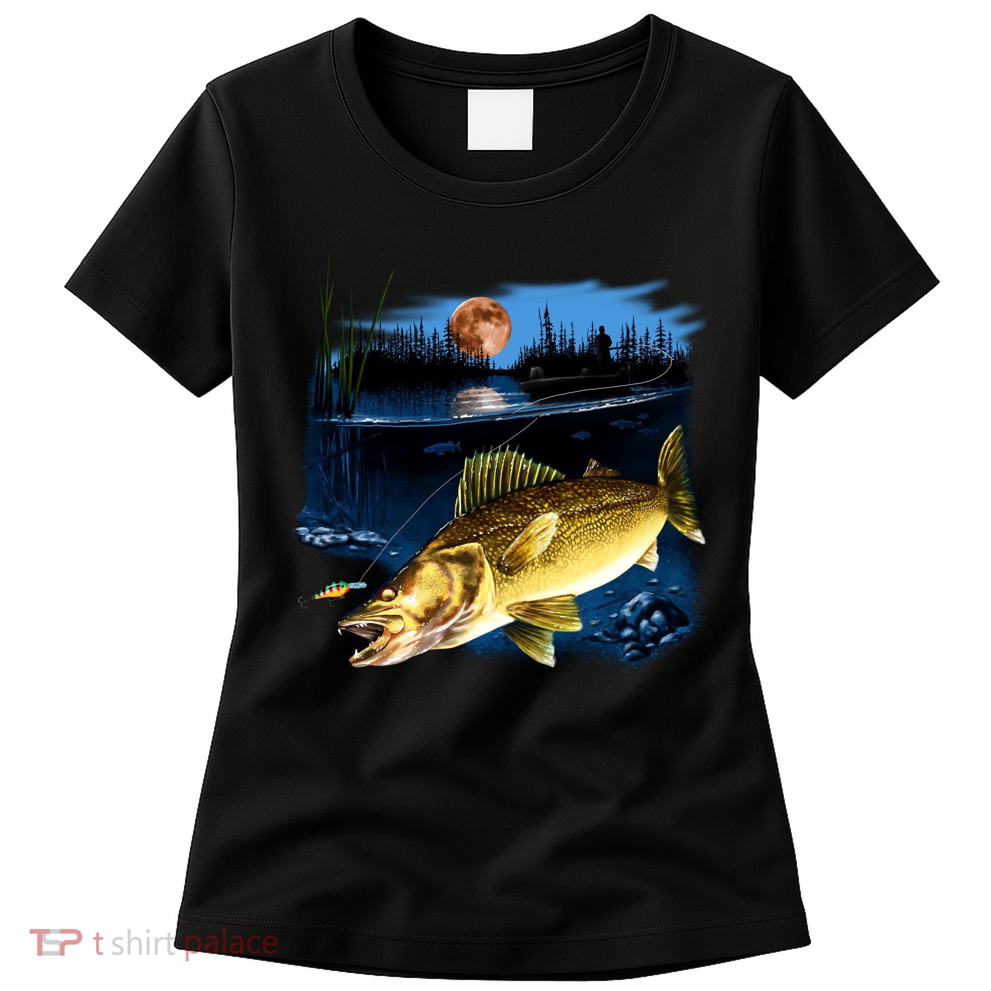 Walleye Moon Light Women's T-Shirt