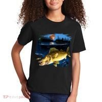 Walleye Moon Light Kids T-Shirt thumb 2