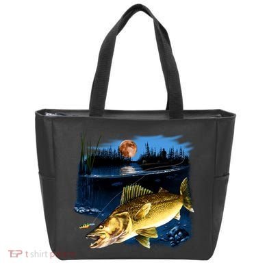 Walleye Moon Light Tote Bag