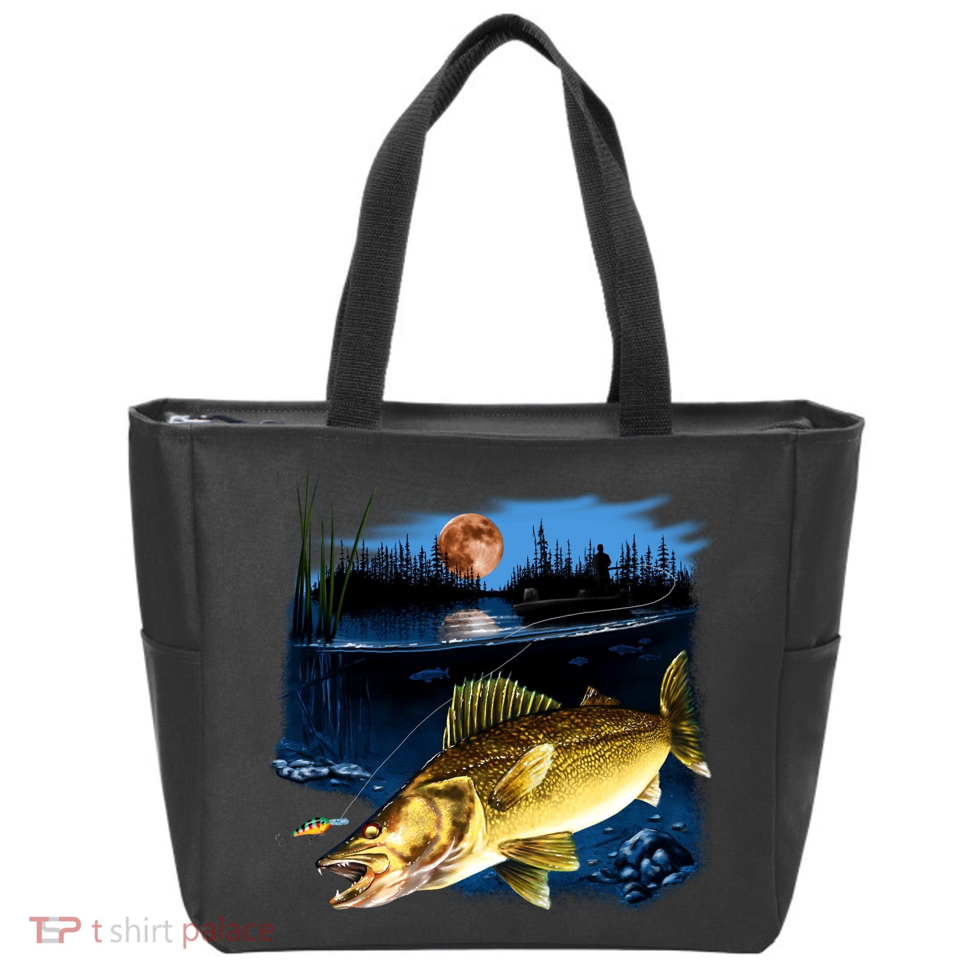 Walleye Moon Light Tote Bag