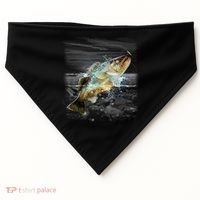 Walleye Wilderness - Fishing USA-Made Doggie Bandana thumb 0