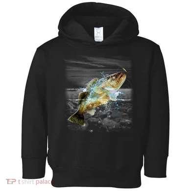 Walleye Wilderness - Fishing Toddler Hoodie