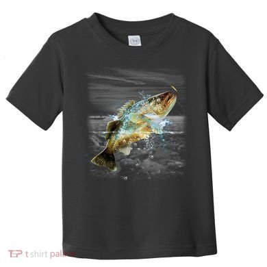 Walleye Wilderness - Fishing Toddler T-Shirt