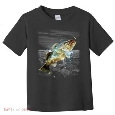 Walleye Wilderness - Fishing Toddler T-Shirt