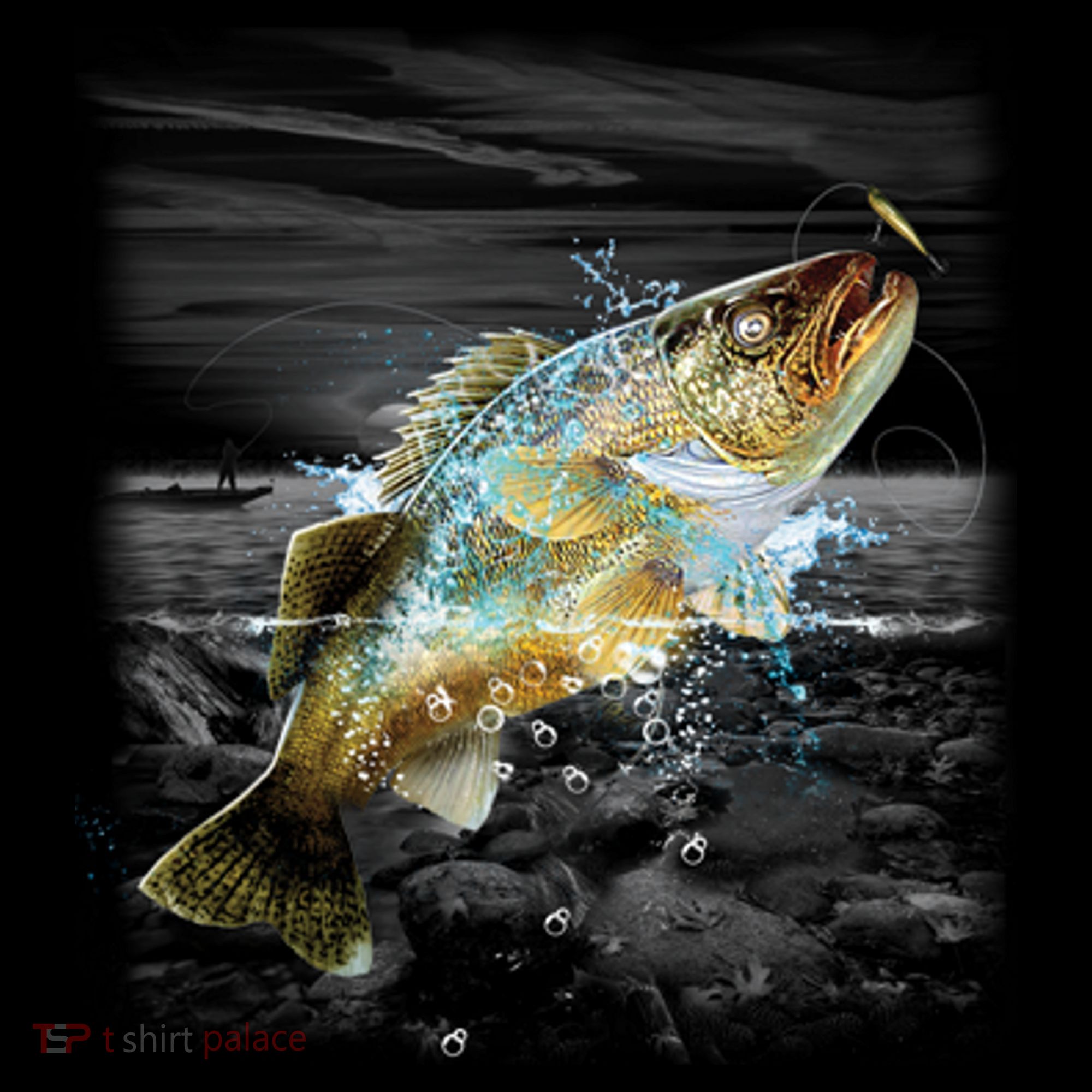 Walleye Wilderness - Fishing Women's Long Sleeve Shirt