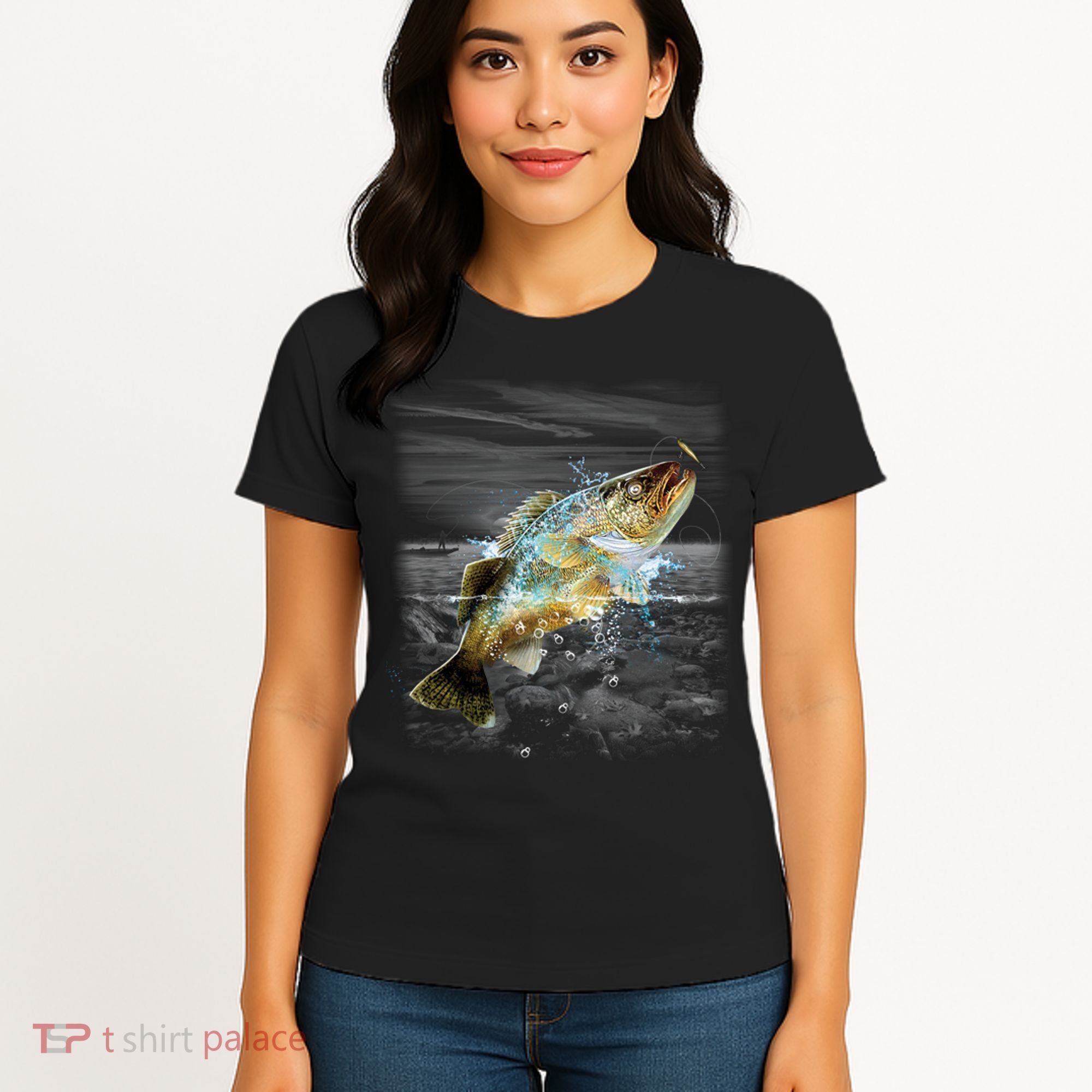 Walleye Wilderness - Fishing Women's T-Shirt