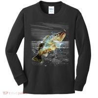 Walleye Wilderness - Fishing Kids Long Sleeve Shirt thumb 0