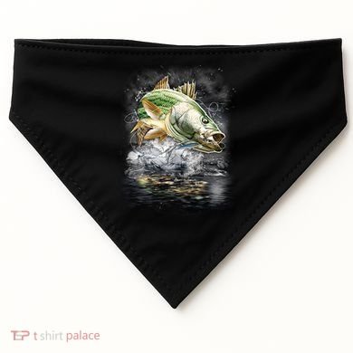 Walleye Wilderness - Fishing Jumping Fish USA-Made Doggie Bandana