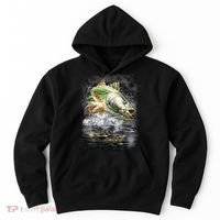Walleye Wilderness - Fishing Jumping Fish Hoodie thumb 0