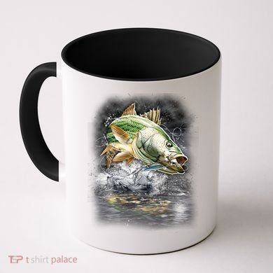 Walleye Wilderness - Fishing Jumping Fish Coffee Mug