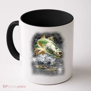 Walleye Wilderness - Fishing Jumping Fish Coffee Mug