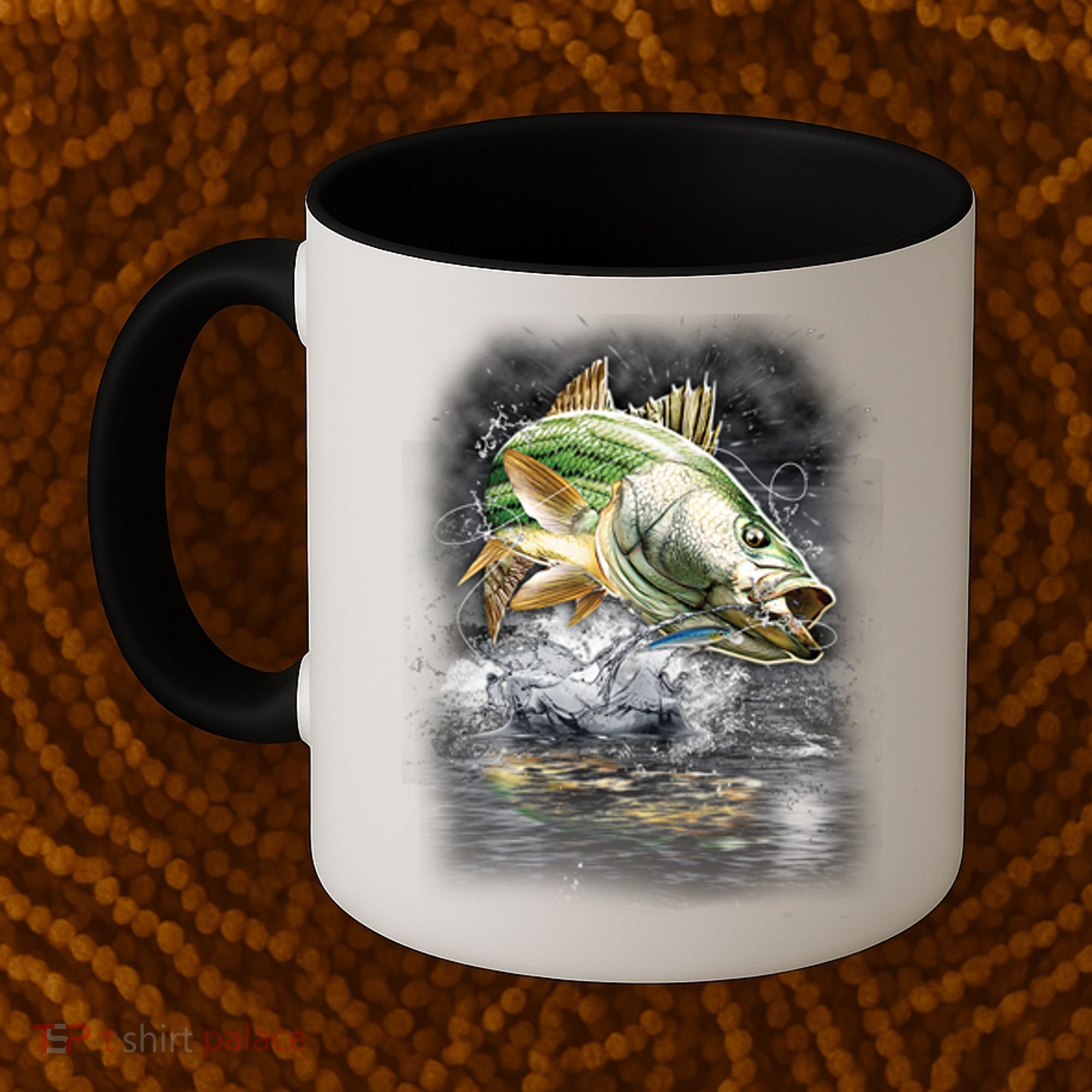 Walleye Wilderness - Fishing Jumping Fish Coffee Mug