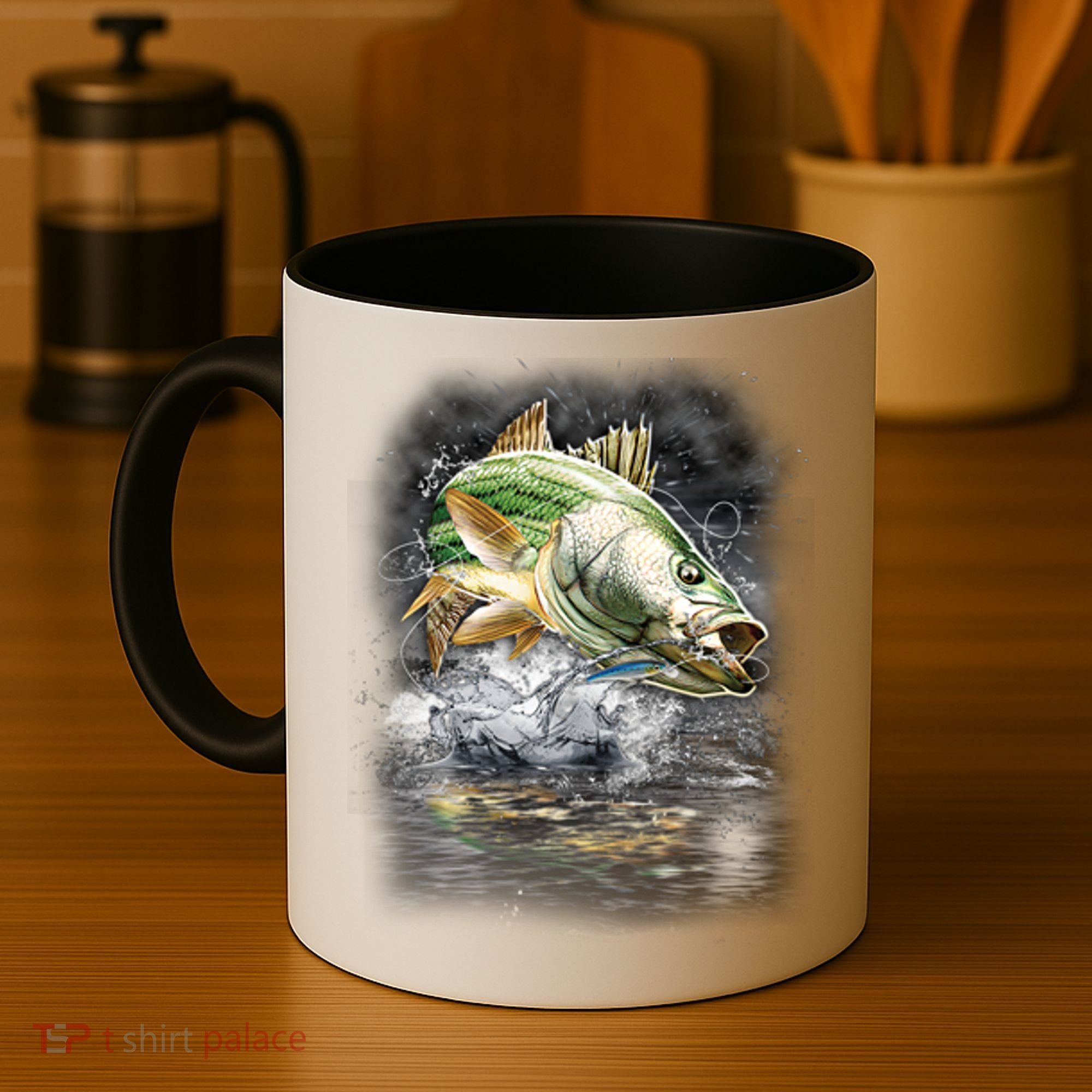 Walleye Wilderness - Fishing Jumping Fish Coffee Mug