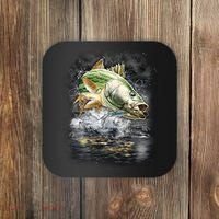 Walleye Wilderness - Fishing Jumping Fish Coaster thumb 0