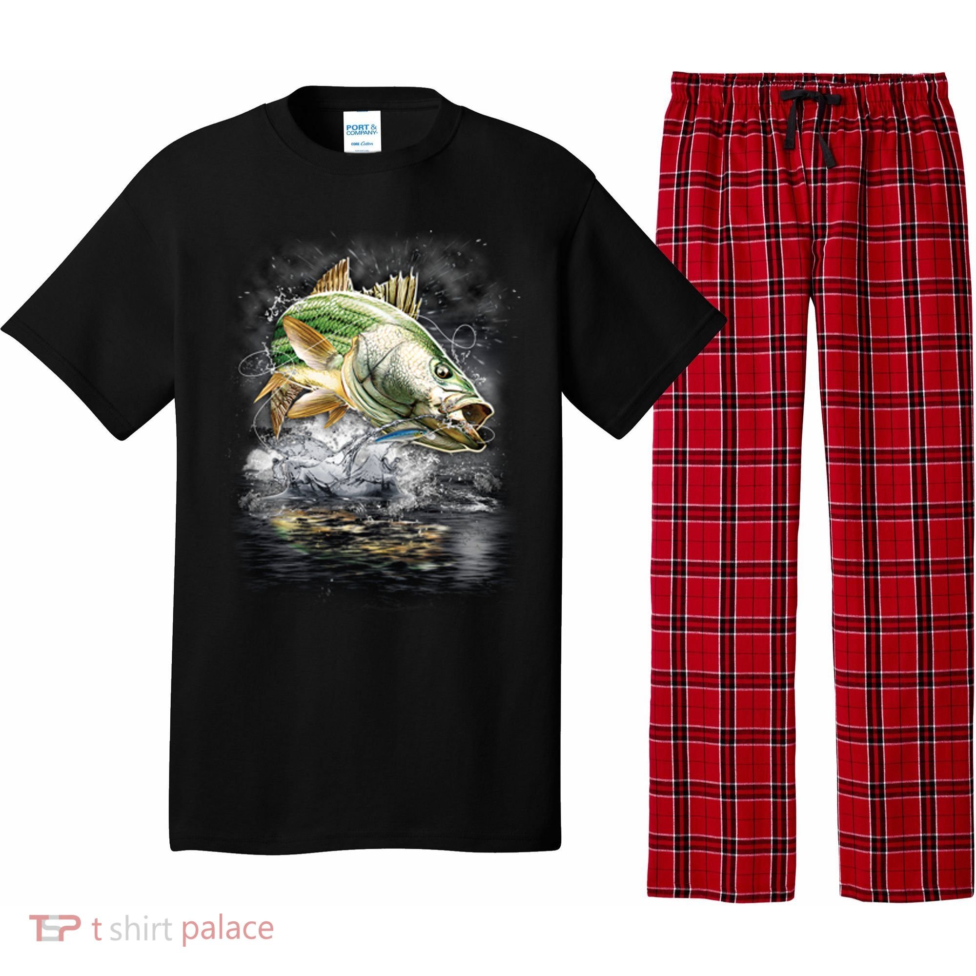 Walleye Wilderness - Fishing Jumping Fish Pajama Set