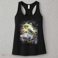 Walleye Wilderness - Fishing Jumping Fish Women's Tank Top thumb 3