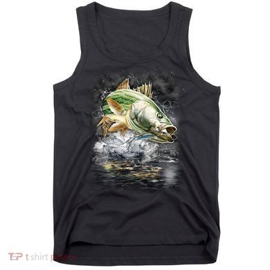 Walleye Wilderness - Fishing Jumping Fish Tank Top
