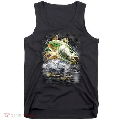 Walleye Wilderness - Fishing Jumping Fish Tank Top