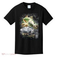 Walleye Wilderness - Fishing Jumping Fish Kids T-Shirt thumb 0