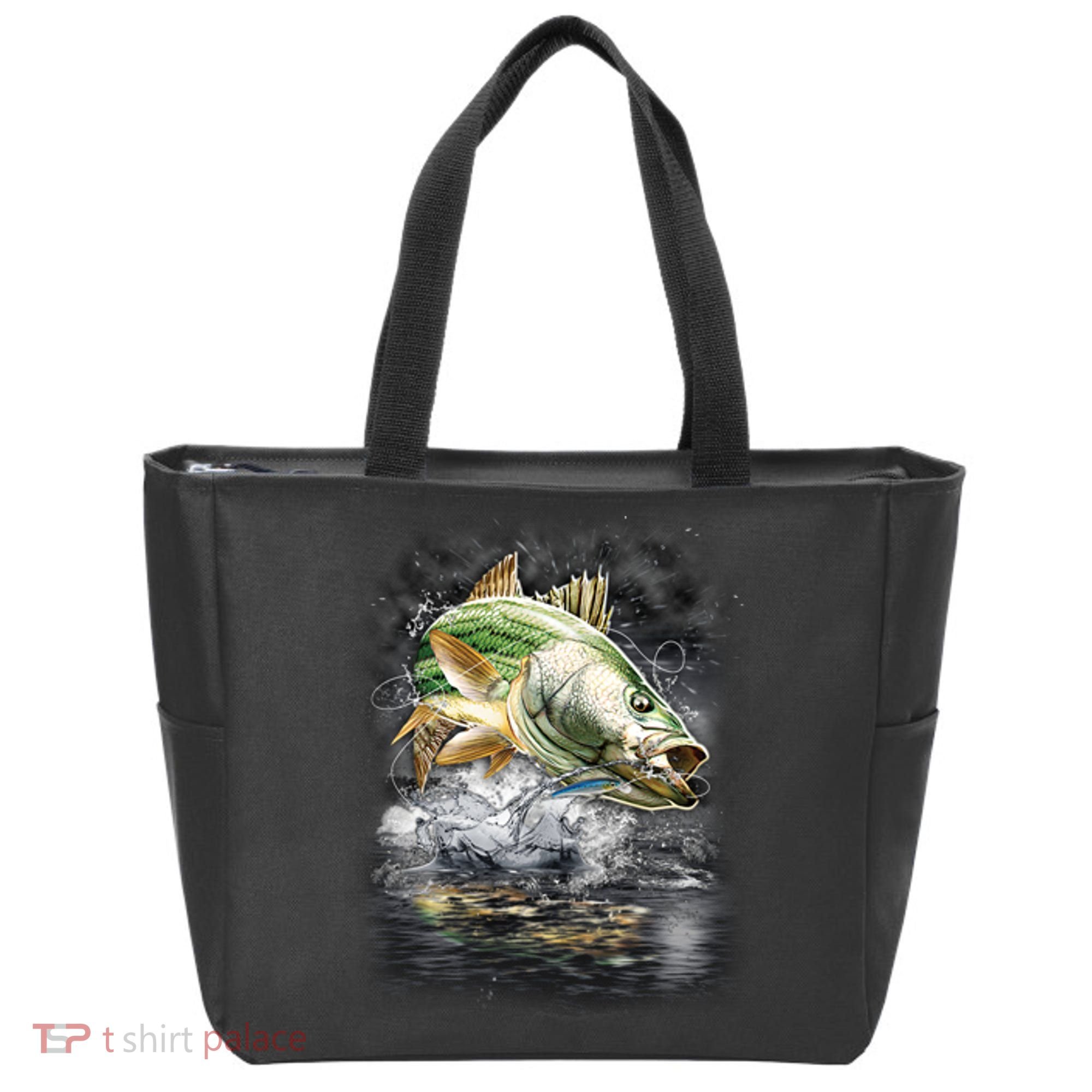 Walleye Wilderness - Fishing Jumping Fish Tote Bag