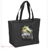 Walleye Wilderness - Fishing Jumping Fish Tote Bag thumb 2
