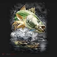 Walleye Wilderness - Fishing Jumping Fish Tote Bag thumb 4
