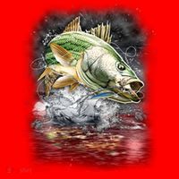 Walleye Wilderness - Fishing Jumping Fish Santa Hat thumb 1