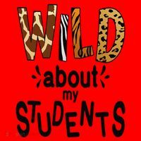 Wild About My Students, Teacher Student First Day Of School Funny Santa Hat thumb 1
