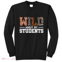 Wild About My Students Animals Teacher Sweatshirt thumb 0