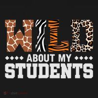 Wild About My Students Animals Teacher Sweatshirt thumb 3