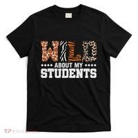 Wild About My Students Animals Teacher T-Shirt thumb 0