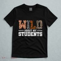 Wild About My Students Animals Teacher T-Shirt thumb 5