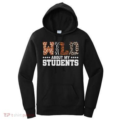 Wild About My Students Animals Teacher Women's Hoodie
