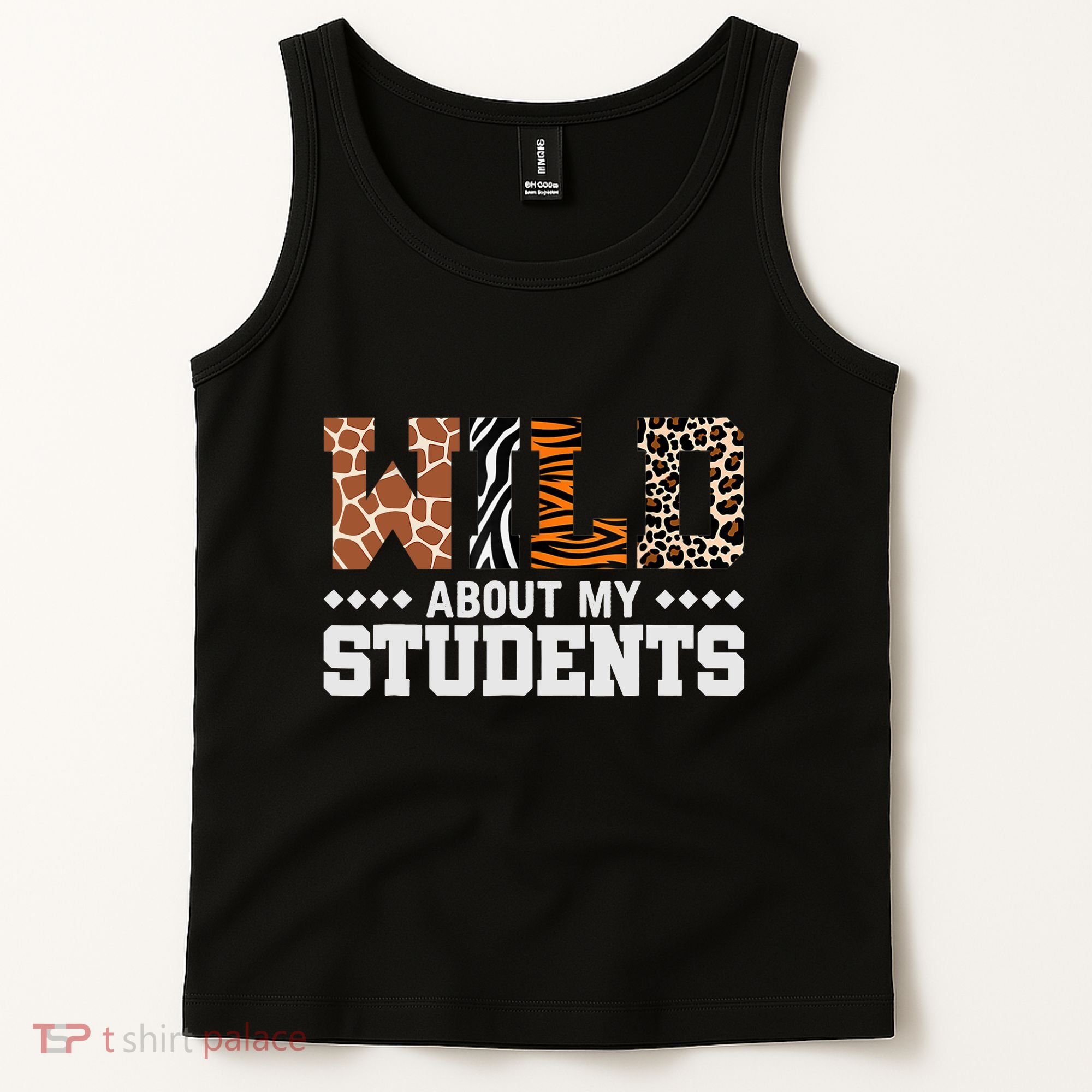 Wild About My Students Animals Teacher Tank Top