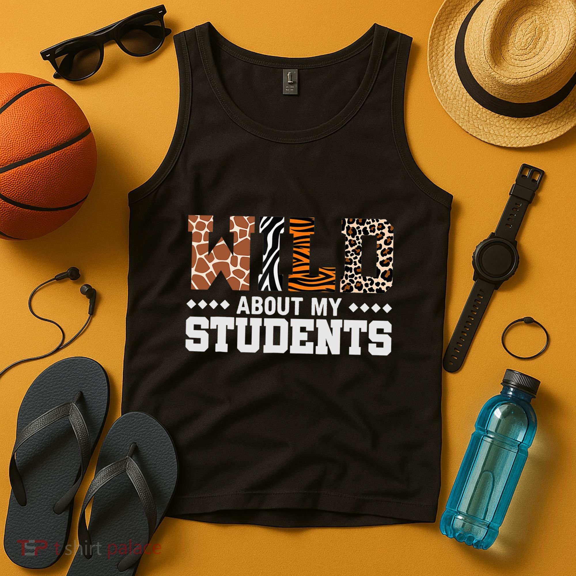 Wild About My Students Animals Teacher Tank Top