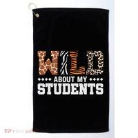 Wild About My Students Animals Teacher Golf Towel thumb 0