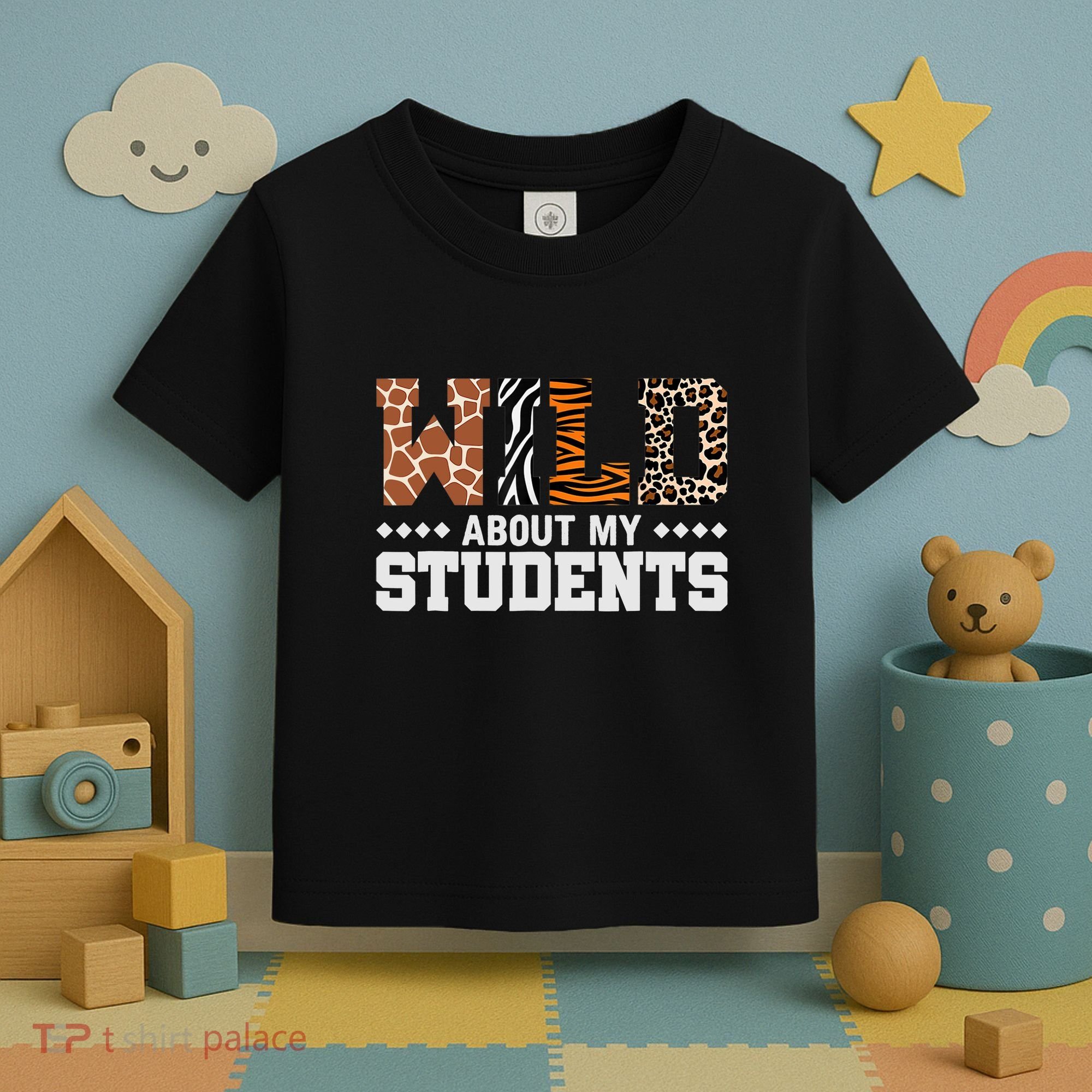 Wild About My Students Animals Teacher Toddler T-Shirt