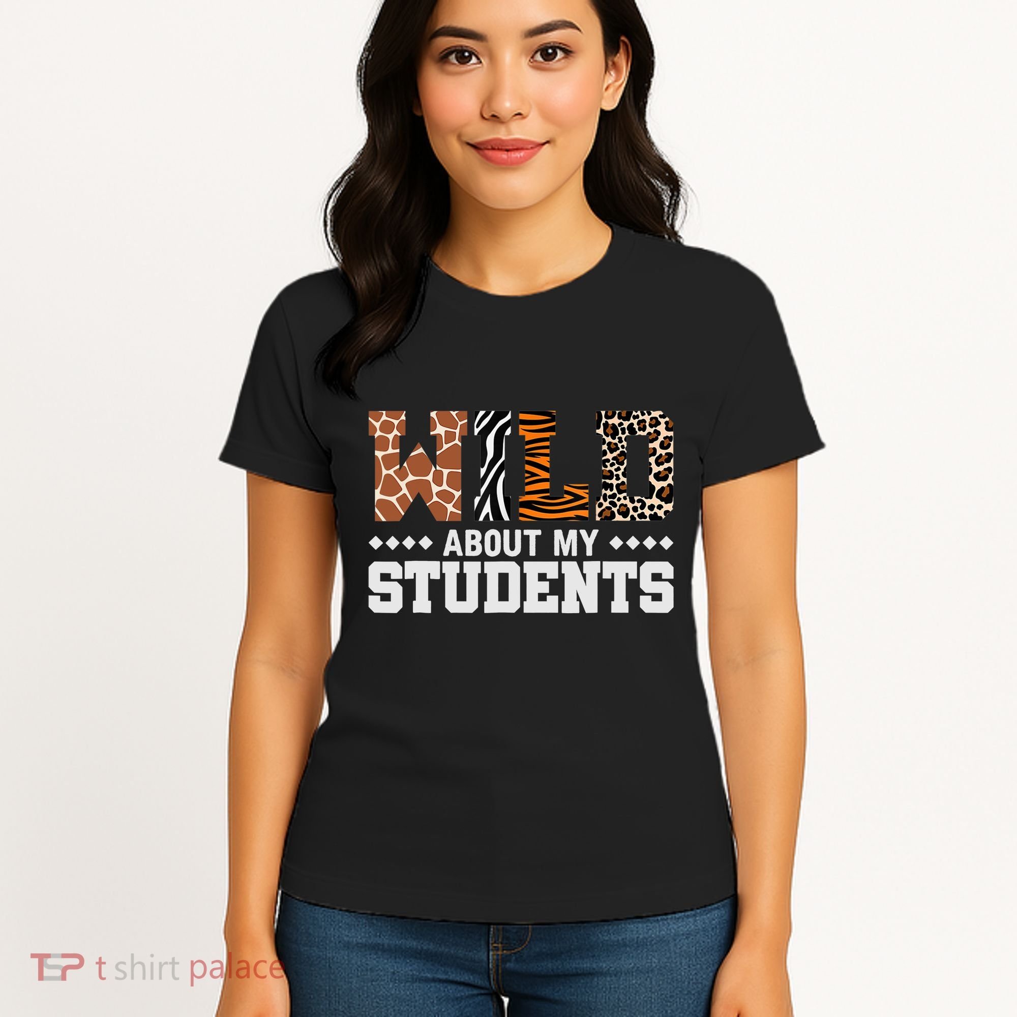 Wild About My Students Animals Teacher Women's T-Shirt