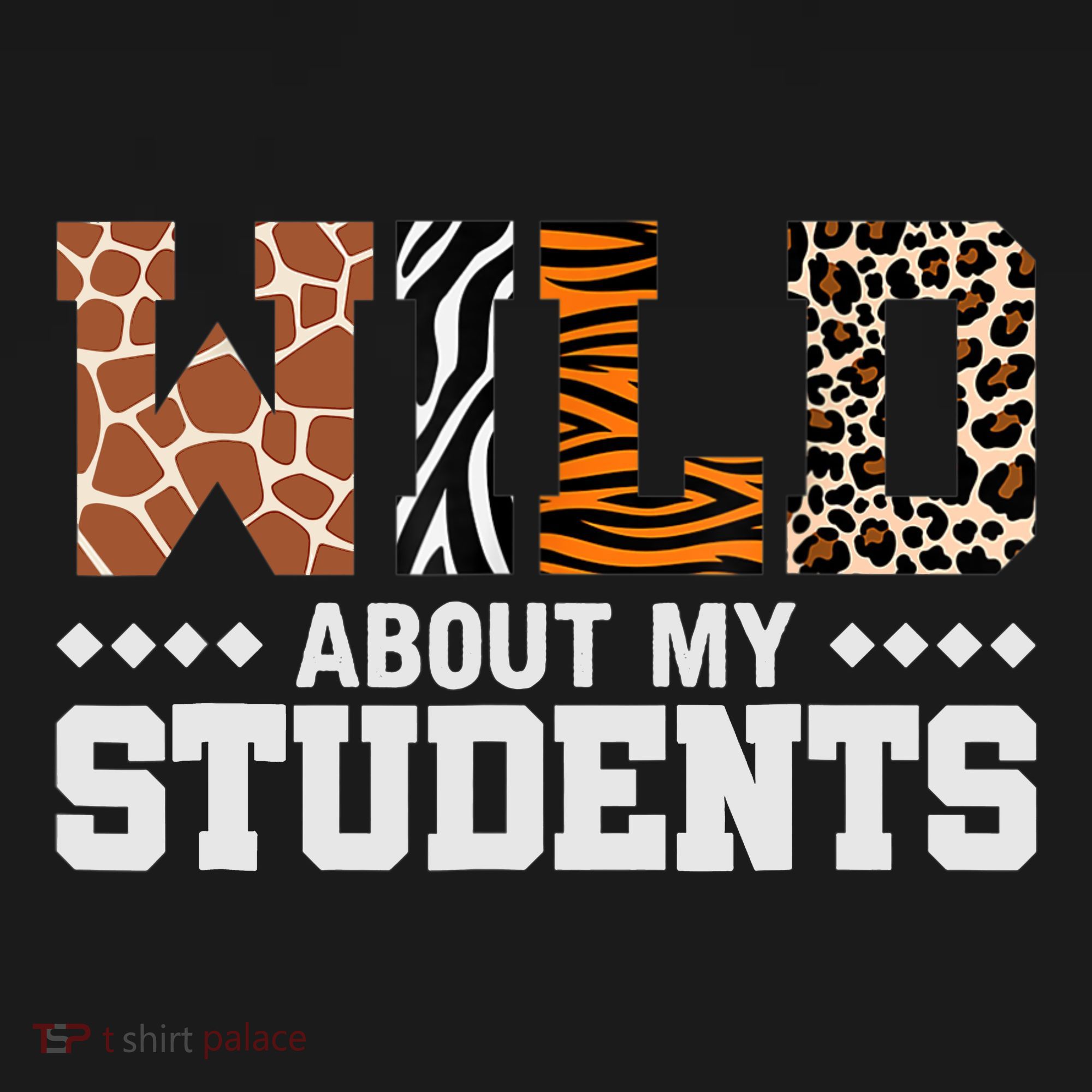 Wild About My Students Animals Teacher Kids Sweatshirt