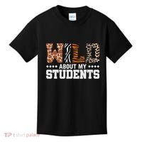 Wild About My Students Animals Teacher Kids T-Shirt thumb 0