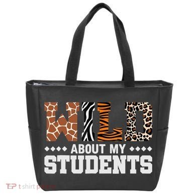 Wild About My Students Animals Teacher Tote Bag