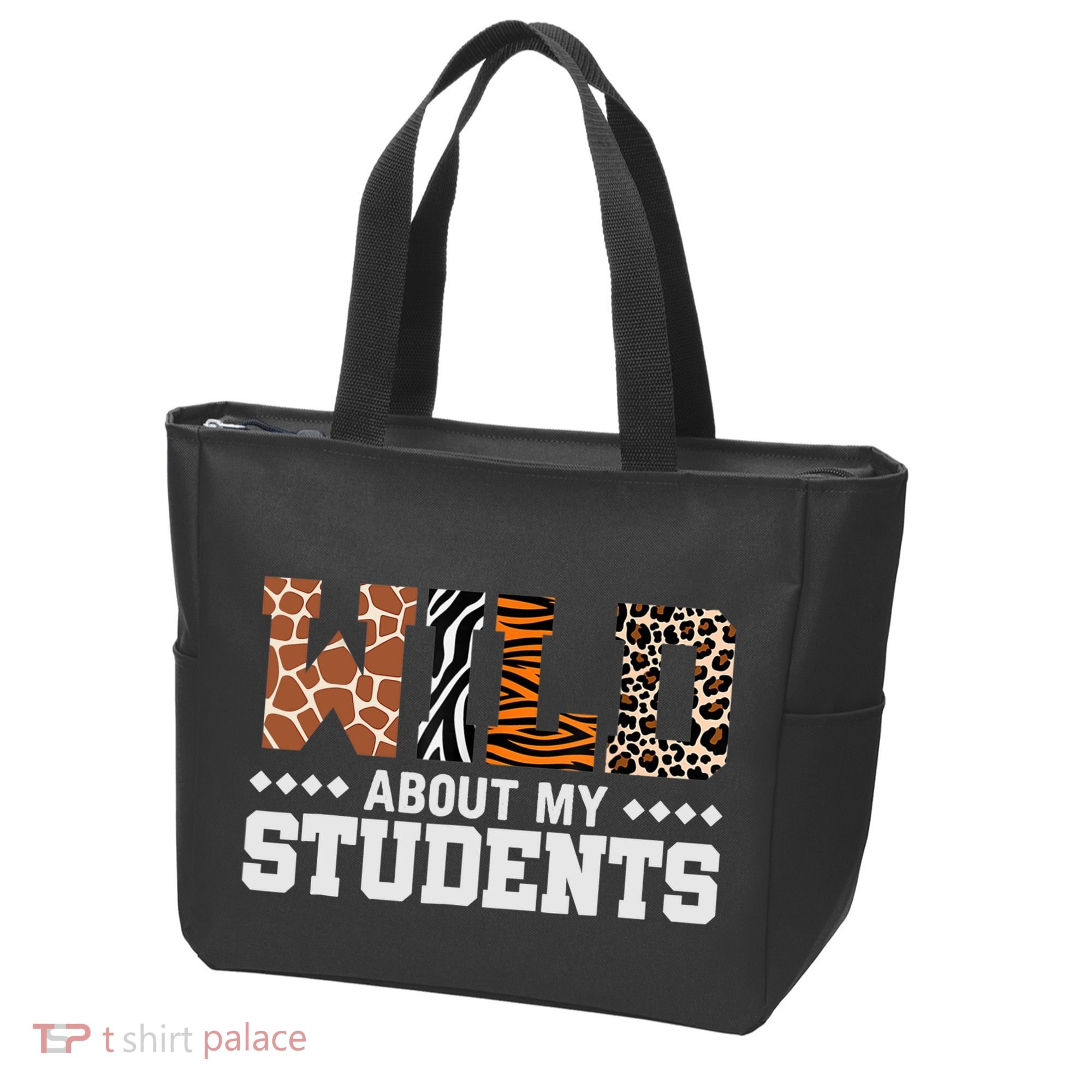 Wild About My Students Animals Teacher Tote Bag