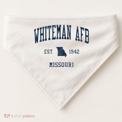 Whiteman Afb Mo Vintage Athletic Sports USA-Made Doggie Bandana