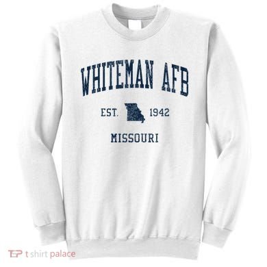 Whiteman Afb Mo Vintage Athletic Sports Sweatshirt