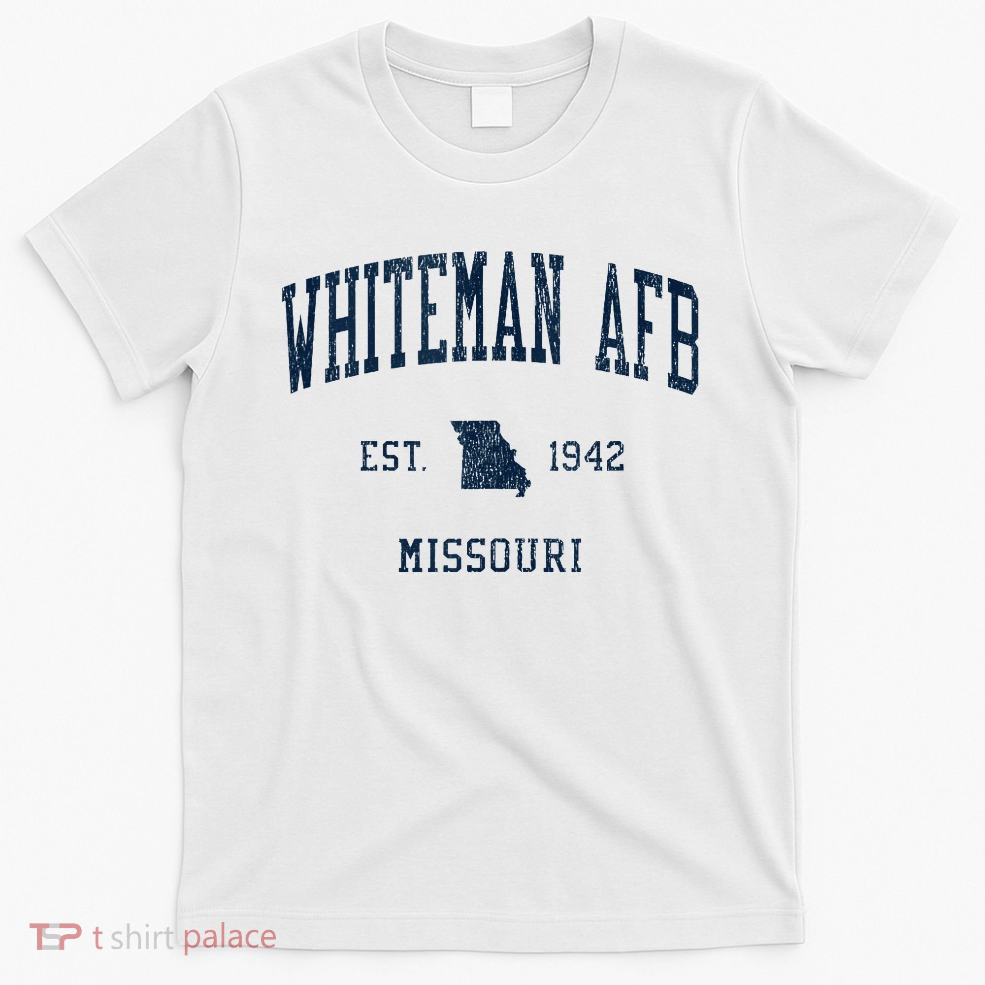 Whiteman Afb Mo Vintage Athletic Sports T-Shirt