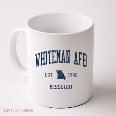 Whiteman Afb Mo Vintage Athletic Sports Coffee Mug