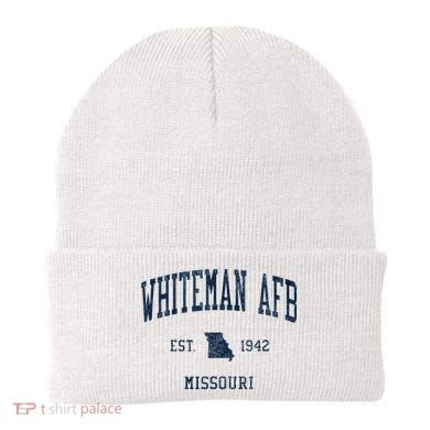 Whiteman Afb Mo Vintage Athletic Sports Beanie