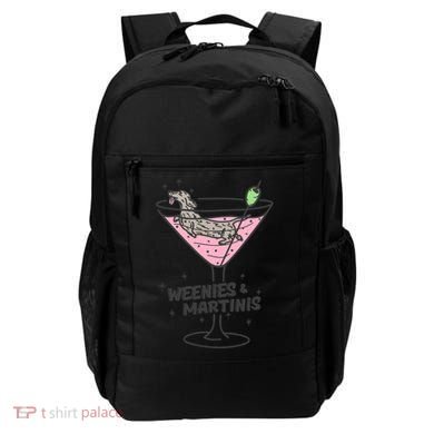 Weenies And Martini Weenie Dog Lover Backpack