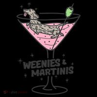 Weenies And Martini Weenie Dog Lover Toddler Hoodie thumb 2