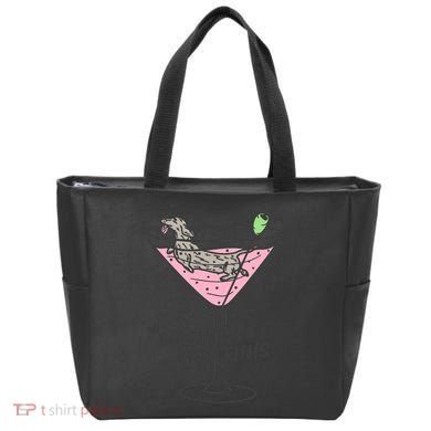 Weenies And Martini Weenie Dog Lover Tote Bag